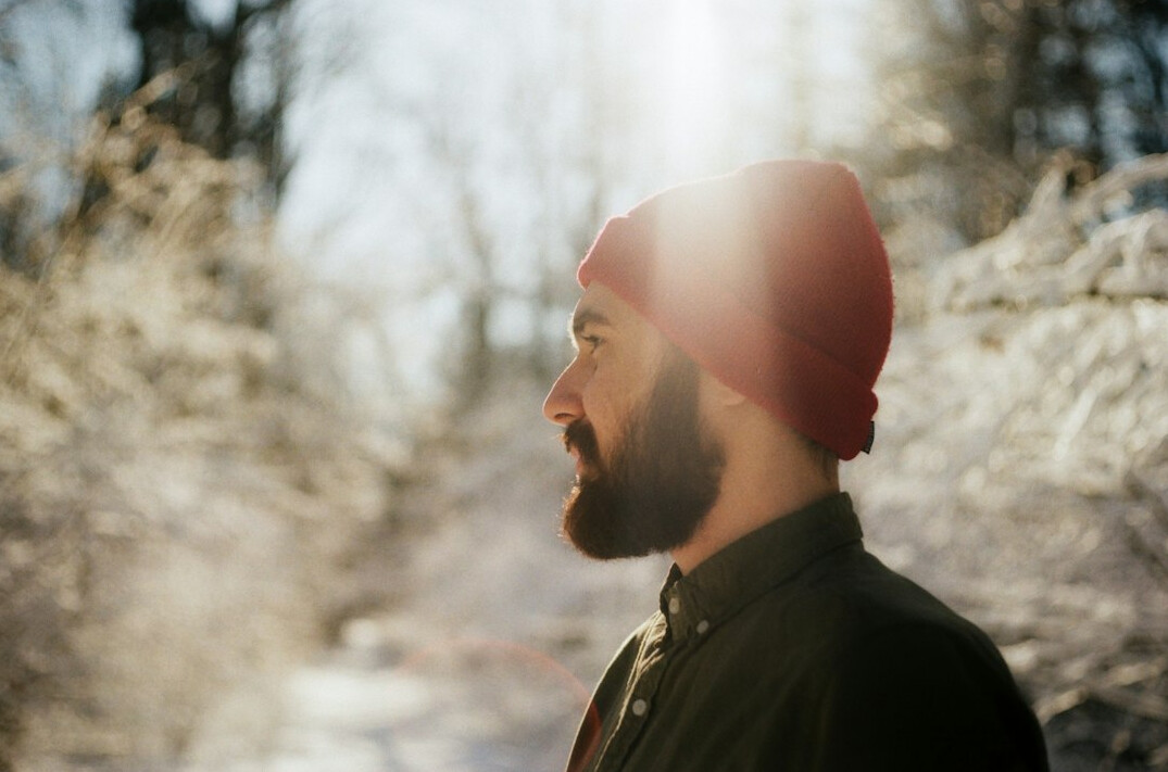 Portrait of a smiling bearded man